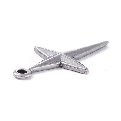 Non-Tarnish 304 Stainless Steel Pendants STAS-P288-01P-1