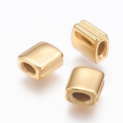 304 Stainless Steel Beads STAS-E130-02G-1