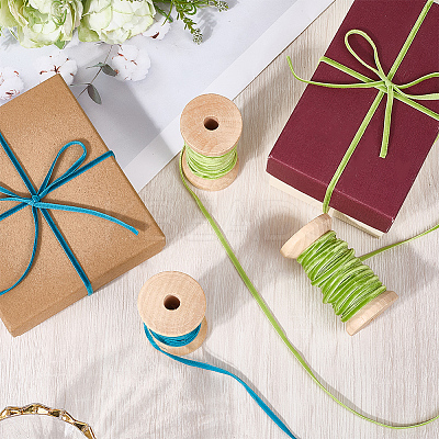 3 Rolls 2 Colors Velvet Ribbon OCOR-CP0001-20A-1