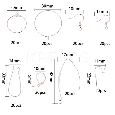 Brass Earring Findings KK-SC0001-04-1