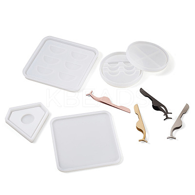 DIY Eyelash Tray Silicone Molds DIY-BG0001-31-1