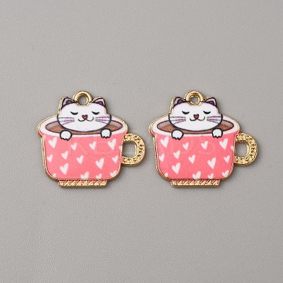 Alloy Enamel Pendants ENAM-WH0061-30D-1