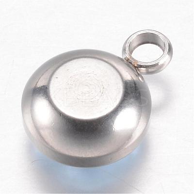 304 Stainless Steel Glass Rhinestone Charms STAS-G082-02-1