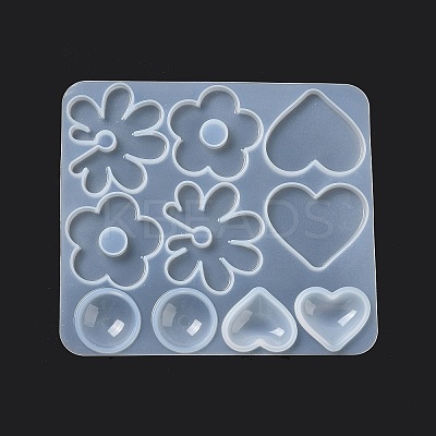 DIY Bohemian Style Pendant & Cabochon Silicone Molds DIY-A039-04-1