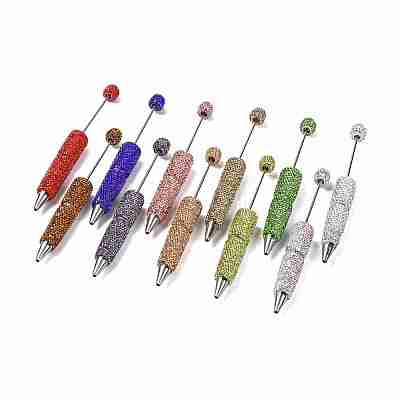 Iron Beadable Pen AJEW-K049-01-1