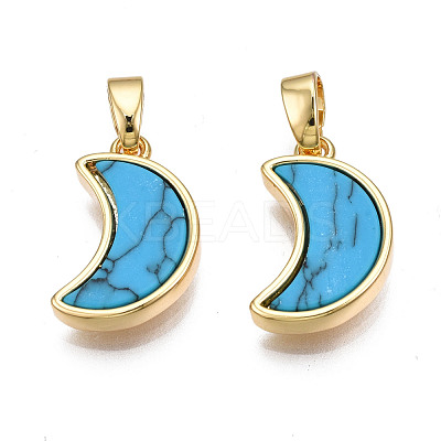 Real 18K Gold Plated Brass Pendants KK-N233-170A-01C-1