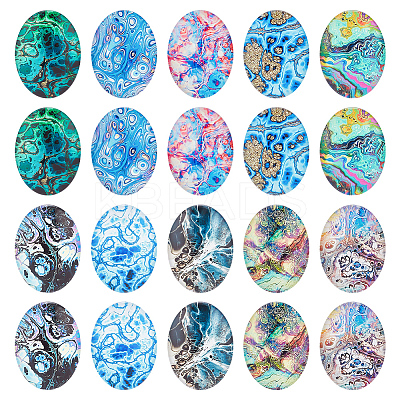 Glass Cabochons GLAA-NB0001-68B-1