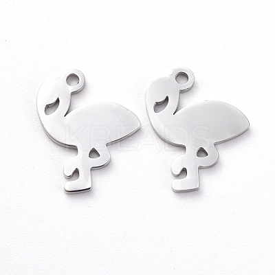 Tarnish Resistant 304 Stainless Steel Charms X-STAS-G215-02P-1