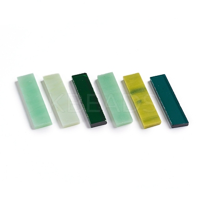 Glass Mosaic Tiles Cabochons GLAA-G072-05C-1