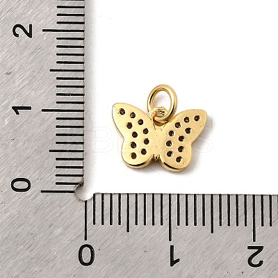 Brass Micro Pave Cubic Zirconia Pendants KK-I360-009G-02-1