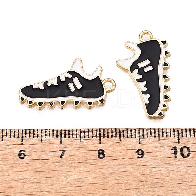 Rack Plating Alloy Enamel Pendants LS-ENAM-N056-387KCG-01-1