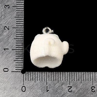 Flocky Resin Pendants FIND-I044-21-1