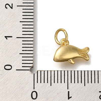 Rack Plating Brass Micro Pave Cubic Zirconia Charms KK-I720-10G-1