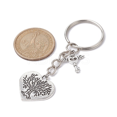 Valentine's Day Heart Alloy Pendant Keychain KEYC-JKC00625-04-1