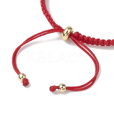 3Pcs 3 Colors Braided Nylon Cord Slider Bracelet Making AJEW-JB01236-1