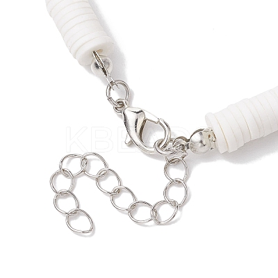 Bohemia Handmade Polymer Clay Heishi Beaded Necklaces NJEW-JN04778-1