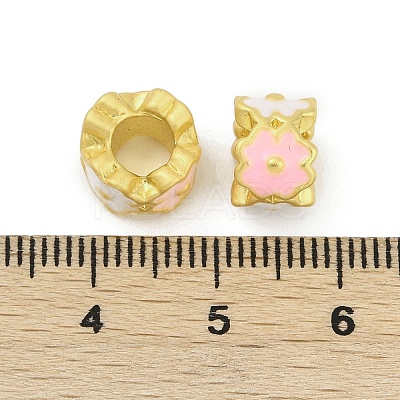 Alloy Enamel European Beads PALLOY-D369-21MG-02-1