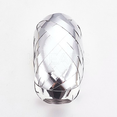 Single Face Laser Balloons Ribbon SRIB-WH0003-D04-1