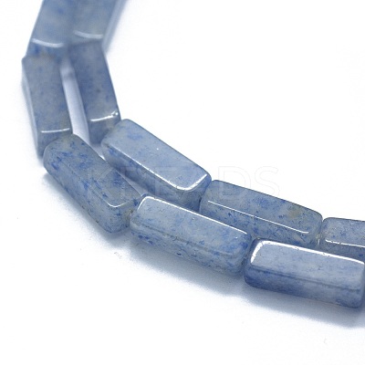 Dyed & Heated Natural Blue Aventurine Beads Strands G-F631-E01-02-1