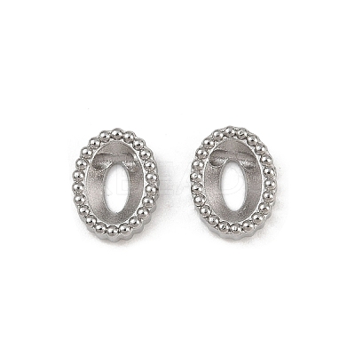 304 Stainless Steel Rhinestone Cabochon Settings STAS-G356-04P-05-1