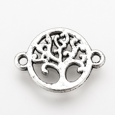 Tibetan Style Alloy Links connectors TIBE-Q077-12AS-RS-1