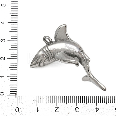 304 Stainless Steel Sea Animal Pendants STAS-P402-05A-P-1