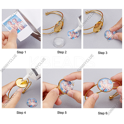 10Pcs Brass Cuff Bangle Making KK-SC0002-91A-1