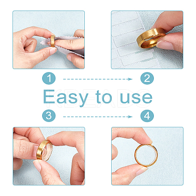 20Pcs Silicone & Acrylic & EVA Invisible Ring Size Adjuster FIND-NB0006-70-1