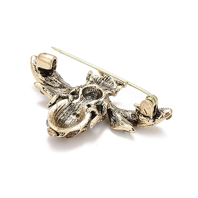 Bee Enamel Pin with Rhinestone LS-JEWB-A004-21AG-1