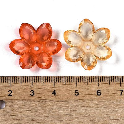 Transparent Acrylic Bead Caps OACR-H118-03-1