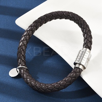 Braided Microfiber Leather Cord Bracelets BJEW-D304-13P-01-1