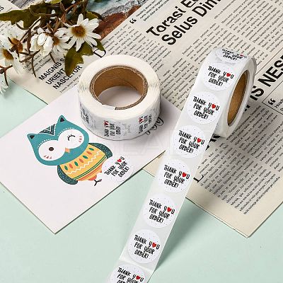 1 Inch Thank You Stickers LS-DIY-G013-A24-1