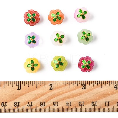 24Pcs 9 Colors Glass Charms GLAA-FS0002-42-1