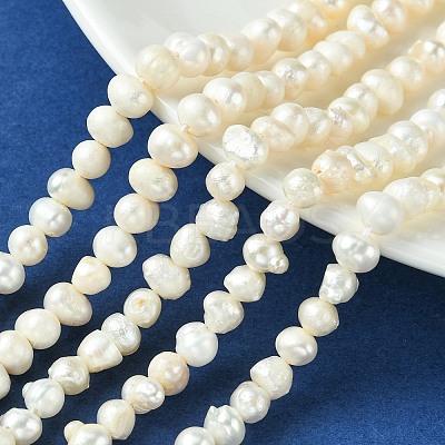 Natural Cultured Freshwater Pearl Beads Strands PEAR-N013-05H-1