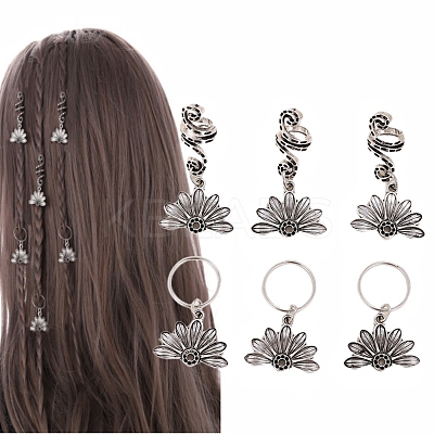6Pcs Alloy Dreadlocks Beads PW-WG672F4-01-1