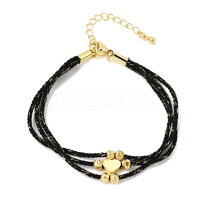 Polyester Multi-Strand Bracelets FB-CBA983F-02G-05-1