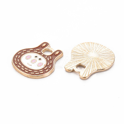Alloy Enamel Pendants ENAM-N054-67D-NR-1