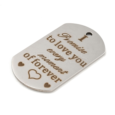 Non-Tarnish Valentine's Day 201 Stainless Steel Pendants STAS-L079-02P-01-1