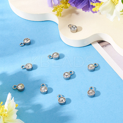 10Pcs Glass Rhinestone Charms STAS-TA0003-26F-1