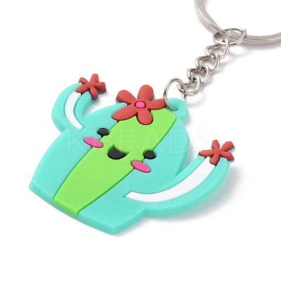 Cartoon PVC Plastic Keychain LS-KEYC-F035-01C-1