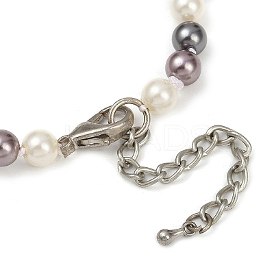 Shell Pearl Graduated Beaded Necklaces for Girl Women NJEW-XCP0001-46P-1