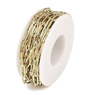 304 Stainless Steel Paperclip Chains CHS-P025-01G-1