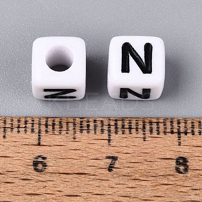 Opaque Acrylic Beads SACR-N020-04A-N-1
