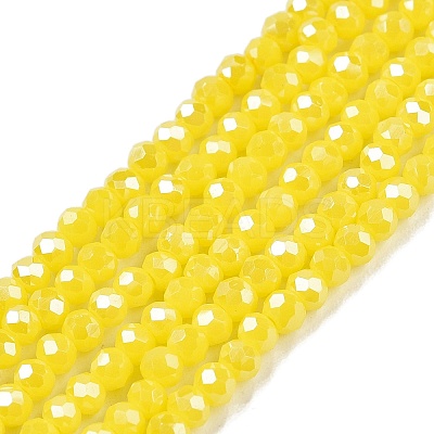 Electroplate Glass Beads Strands LS-EGLA-A044-P1mm-A04-1