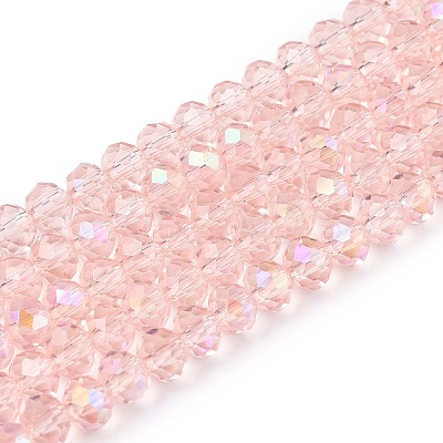 Electroplate Glass Beads Strands EGLA-A044-T4mm-L22-1
