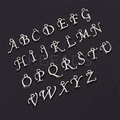 Alloy Mixed Letter Pendants PALLOY-PH0012-42-1