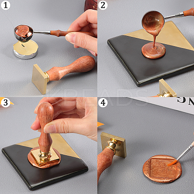 1Pc Blank Wax Seal Brass Stamp Head KK-CP0001-04B-1