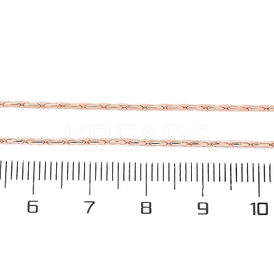 Brass Boston Link Chains Necklaces for Women NJEW-D302-59RG-1