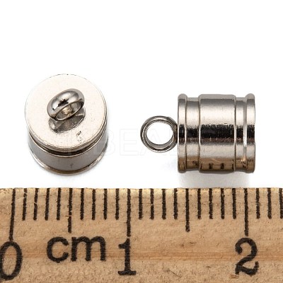 Tarnish Resistant 304 Stainless Steel Cord Ends X-STAS-E020-2-1