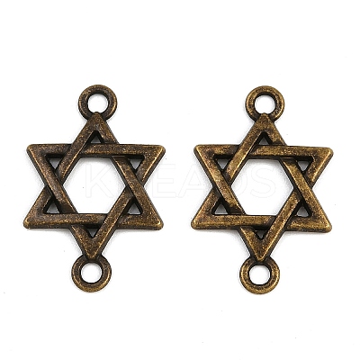 Tibetan Style Alloy Connector Charms TIBE-B003-20AB-1